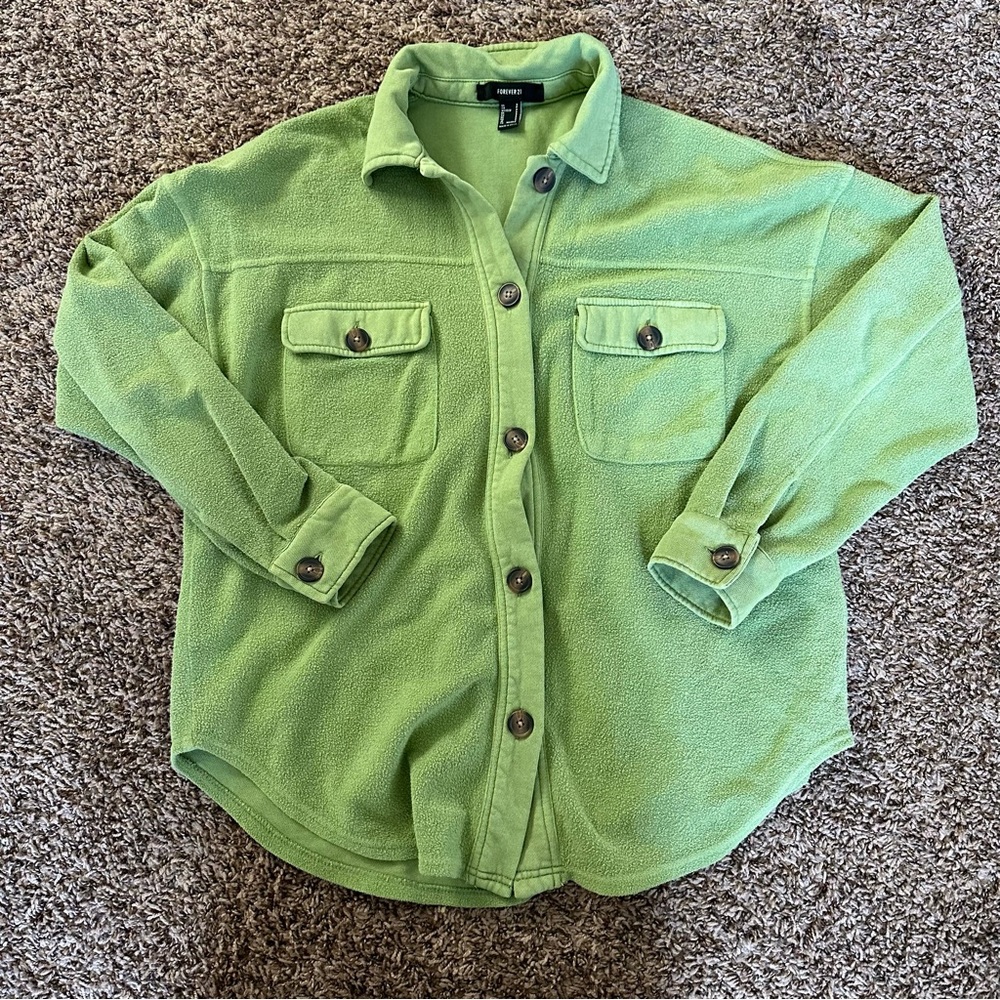 Forever 21 Button Up Shirt Jacket